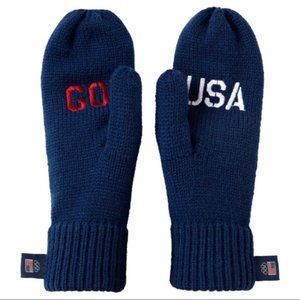 NWT Team USA Apparel GO USA Olympics Navy Mittens